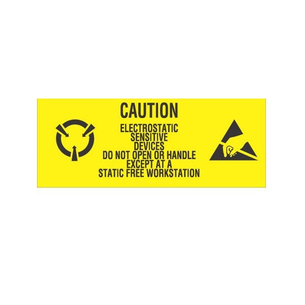 1x2-1/2, Electrostatic Sensitive Devices, label